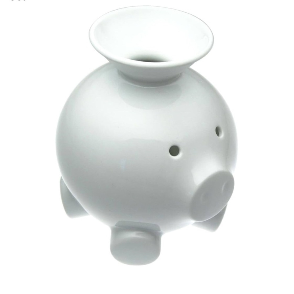 Scott Henderson Porcelain Wide Mouth Pig Design for Mint 1980